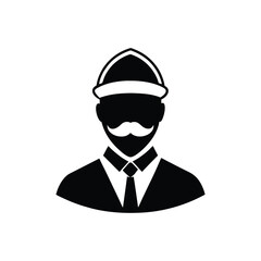 Obraz premium Men-shape silhouette vector illustration