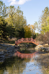 Yuanmingyuan Garden in Beijing during autumn.