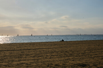 オーストラリアのメルボルンの海沿い
