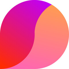 Fototapeta premium Abstract colorful round logo