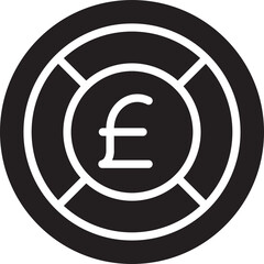 Pound Money Coin Icon
