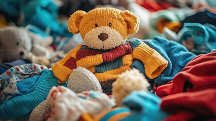 A charitable organization accepts children's clothes and toys for children