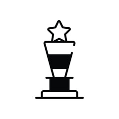 Film Award Trophy vector icon