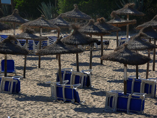 Strandliegen auf Mallorca