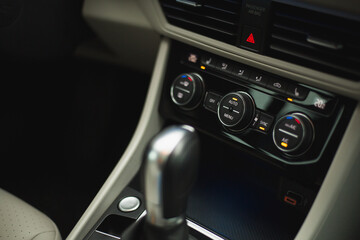 Control panel in the car