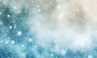 Fototapeta premium Abstract circle shaped bokeh on blurry background. Festive backdrop for holiday or event. Christmas and Happy New year background. 