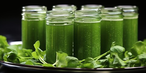 vegetables in glass jar