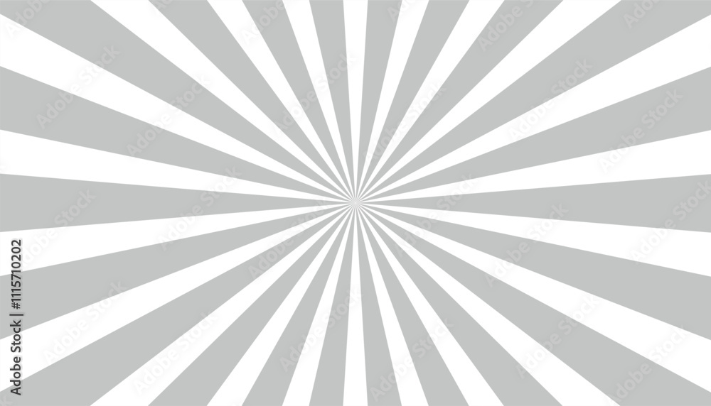 Aufkleber gray background with white sun ray. pattern of starburst. abstract texture with flash. sunbeams