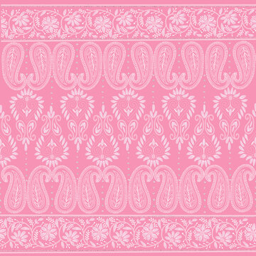 Floral seamless Chikankari embroidery patterns suitable for background wallpapers, printed textile patterns and other home decor articlesChikankari 5