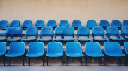 Blue Stadium Seats