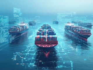 Digital Network of Ships and Cargo Containers