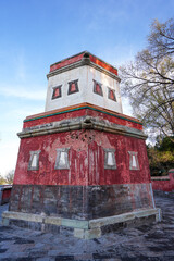 Tibetan architecture in the Four Great Regions of Summer Palace in Beijing.