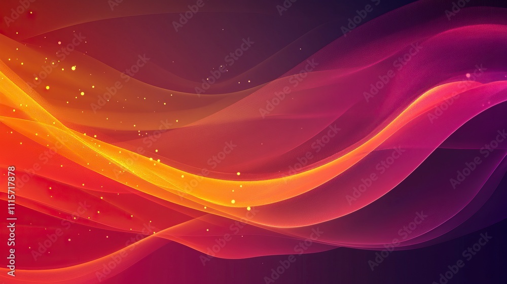 Poster sparkling abstract design template with abstract blurred background.