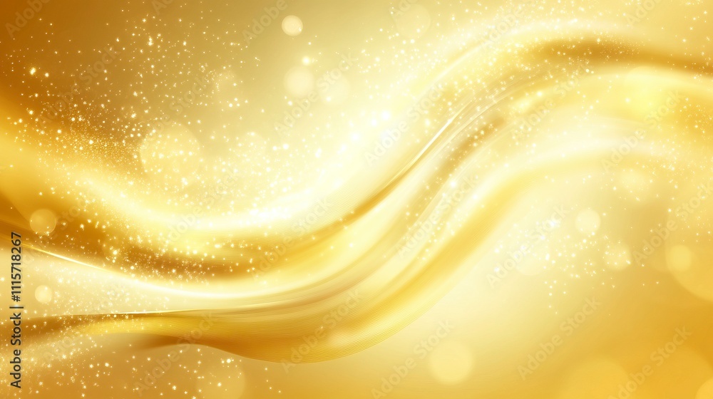 Poster sparkling abstract design template with abstract blurred background.