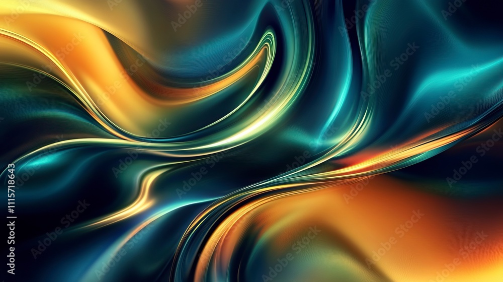 Poster sparkling abstract design template with abstract blurred background.
