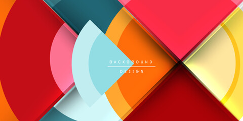 Obraz premium Target circle geometric abstract shapes. Vector Illustration For Wallpaper, Banner, Background, Card, Book Illustration, landing page