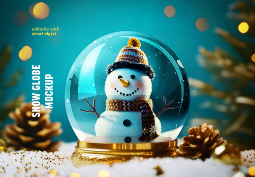 Snow Globe Mockup