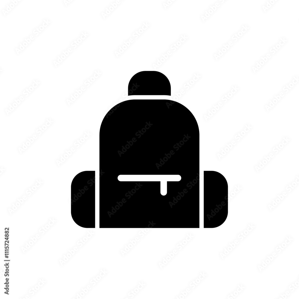 Poster Backpack icon web design in vector