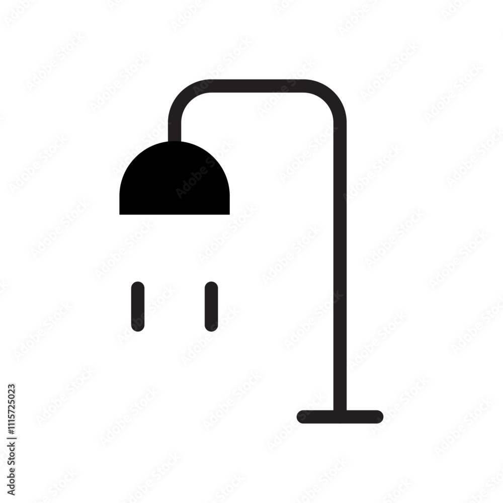 Poster bathroom icon web design in vector