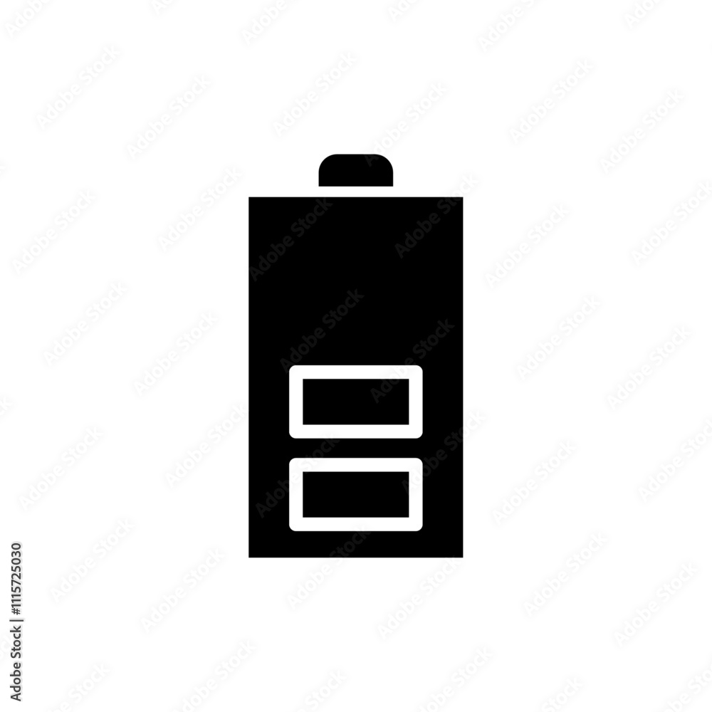 Poster battery icon web design in vector