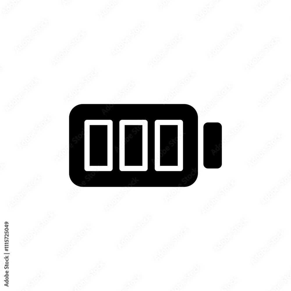 Poster Battery icon web design in vector
