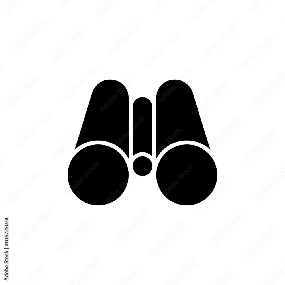 Poster Binoculars icon web design in vector