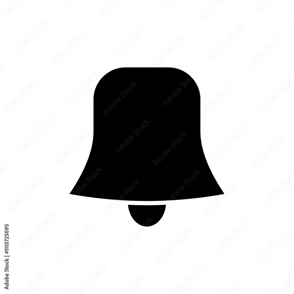 Poster bell icon web design in vector