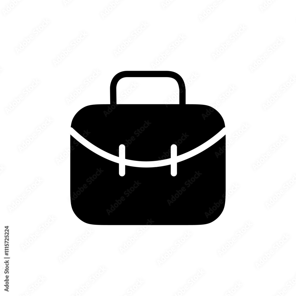 Poster Briefcase icon web design in vector