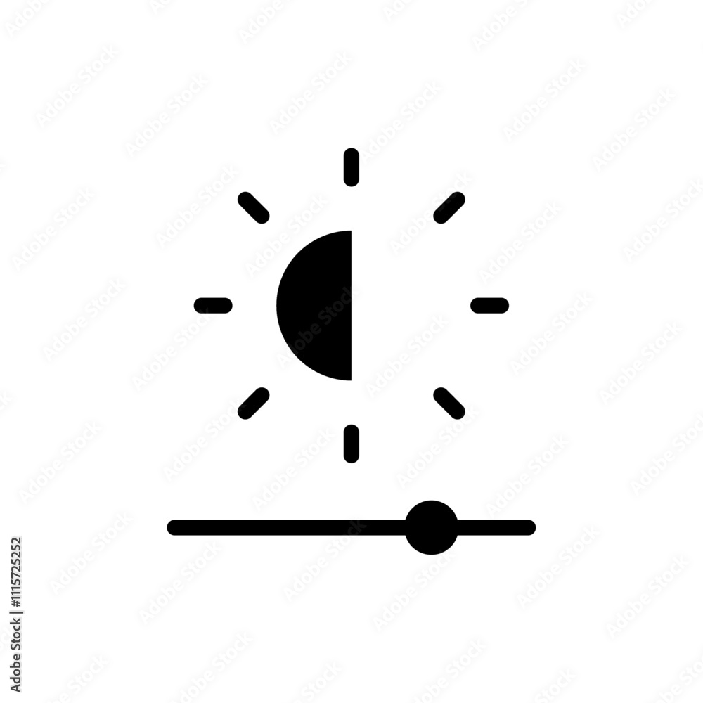 Poster brightness icon web design in vector