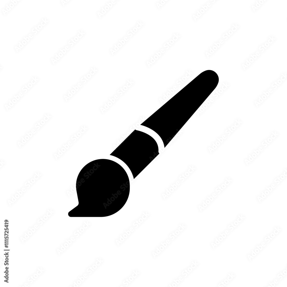 Poster Brush icon web design in vector