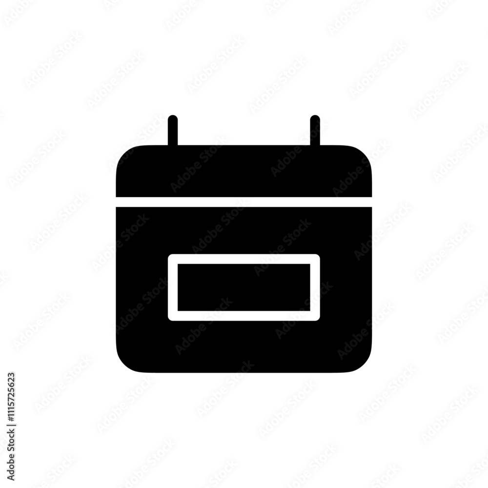Poster Calendar icon web design in vector