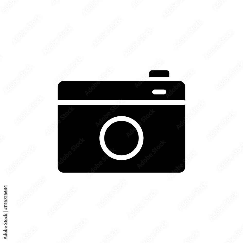 Aufkleber Camera icon web design in vector