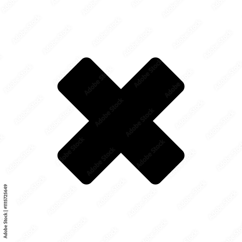 Aufkleber Cancel icon web design in vector