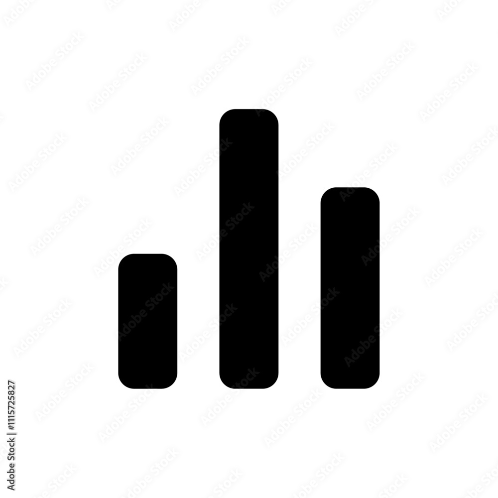 Poster chart icon web design in vector