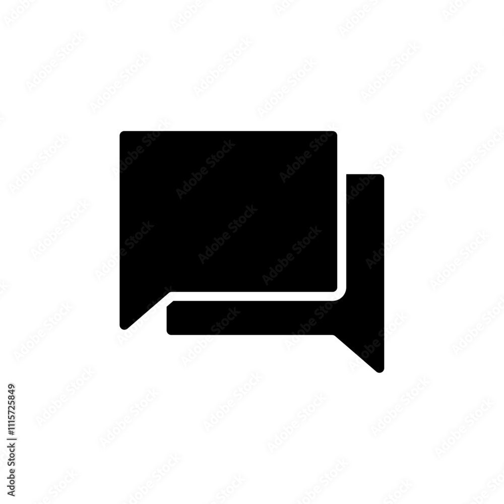 Aufkleber chat icon web design in vector