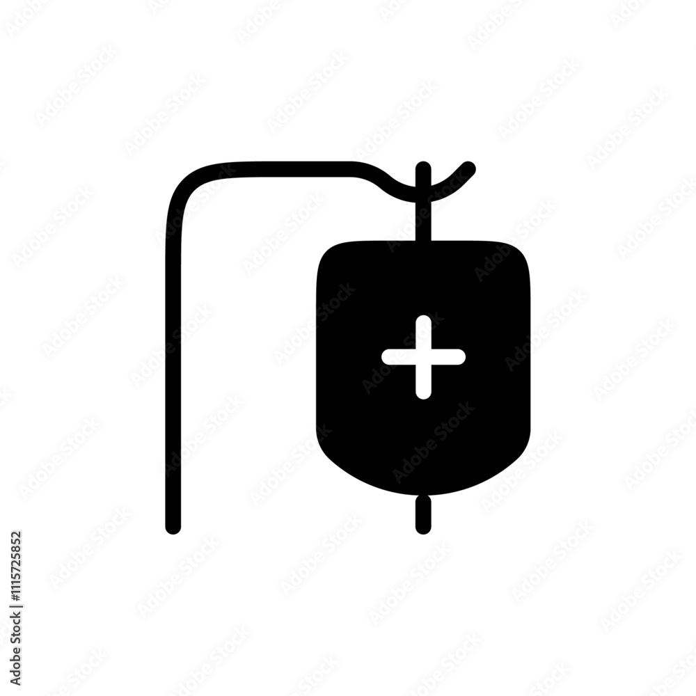 Poster chemotherapy icon web design in vector