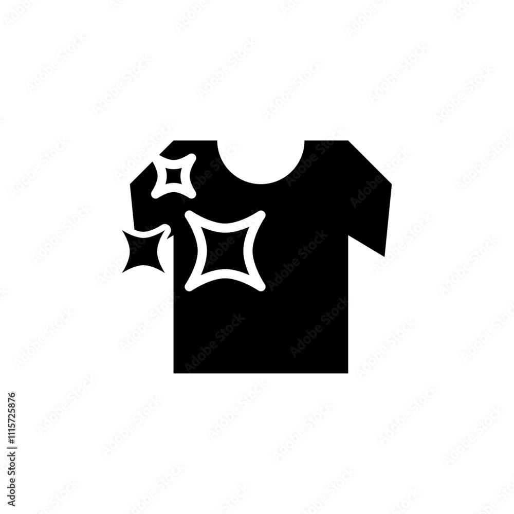 Aufkleber clean clothes icon web design in vector