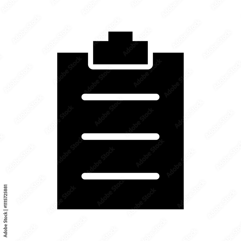 Poster clipboard icon web design in vector