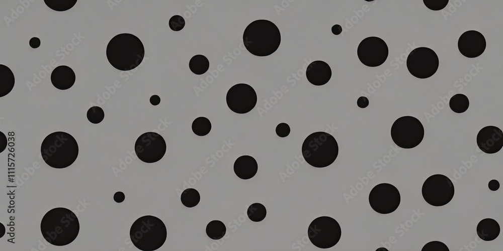 Poster A gray background with black dots