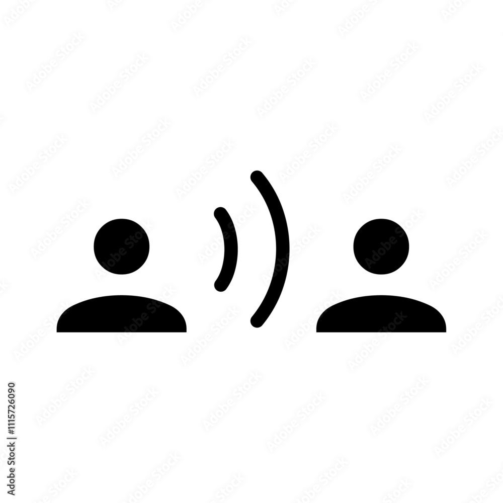Aufkleber communication icon web design in vector