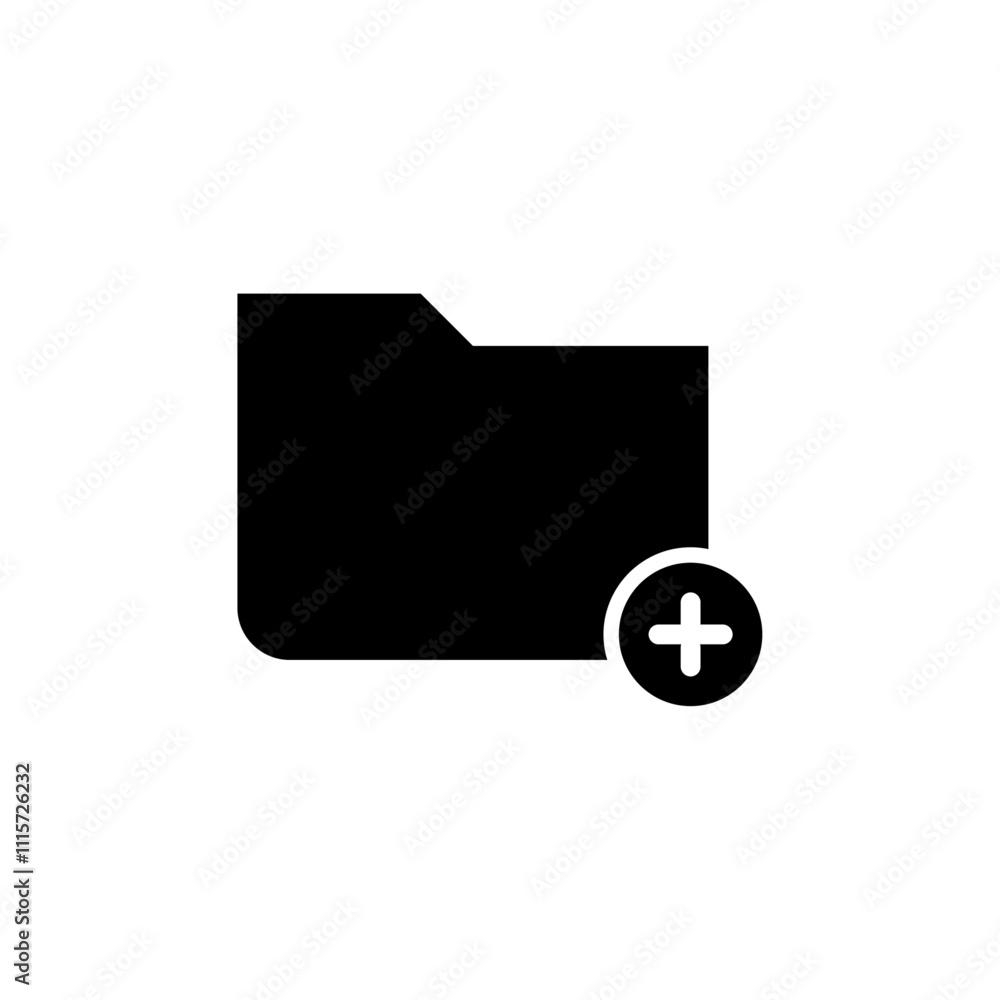 Aufkleber Create folder icon web design in vector