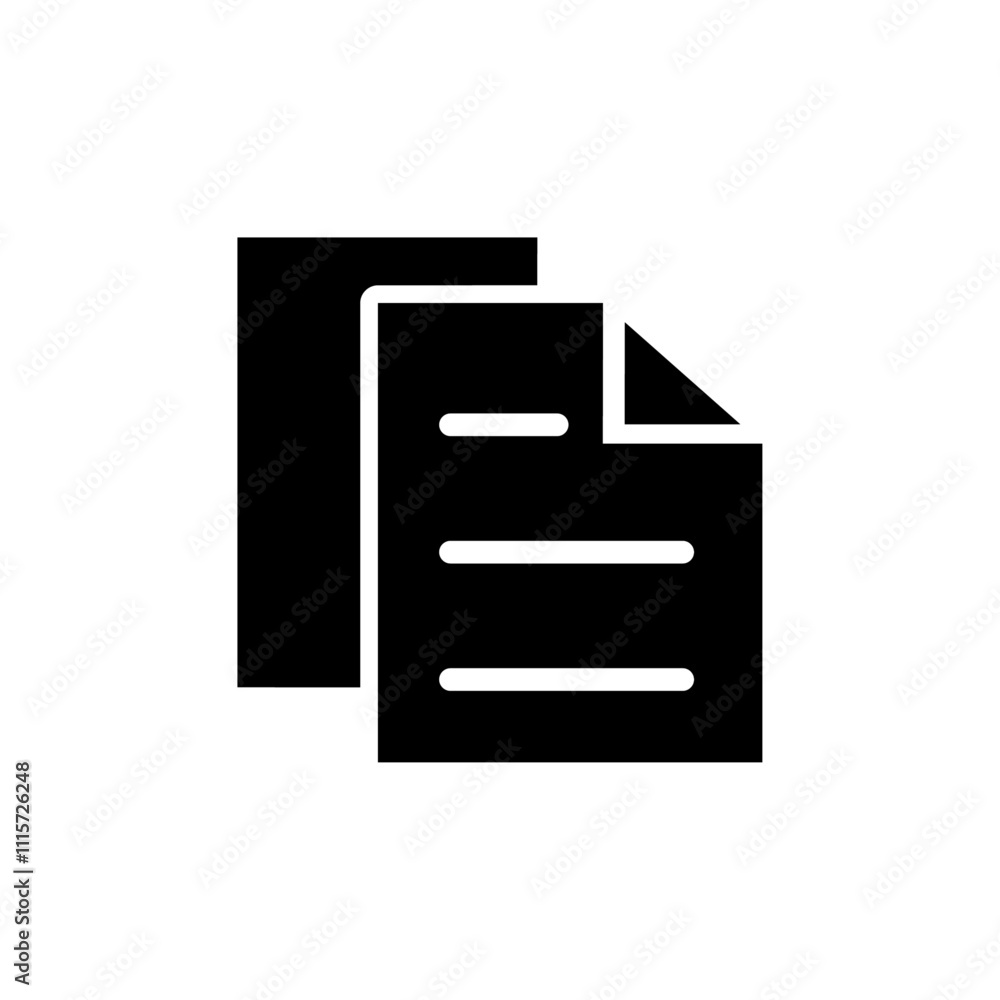 Poster Copy icon web design in vector