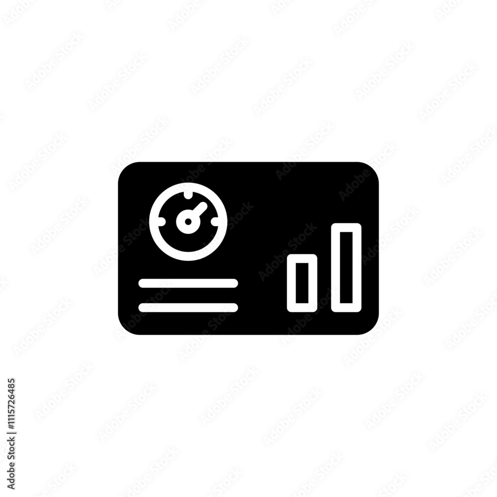 Poster dashboard icon web design in vector
