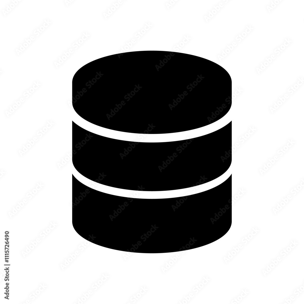 Poster Database icon web design in vector