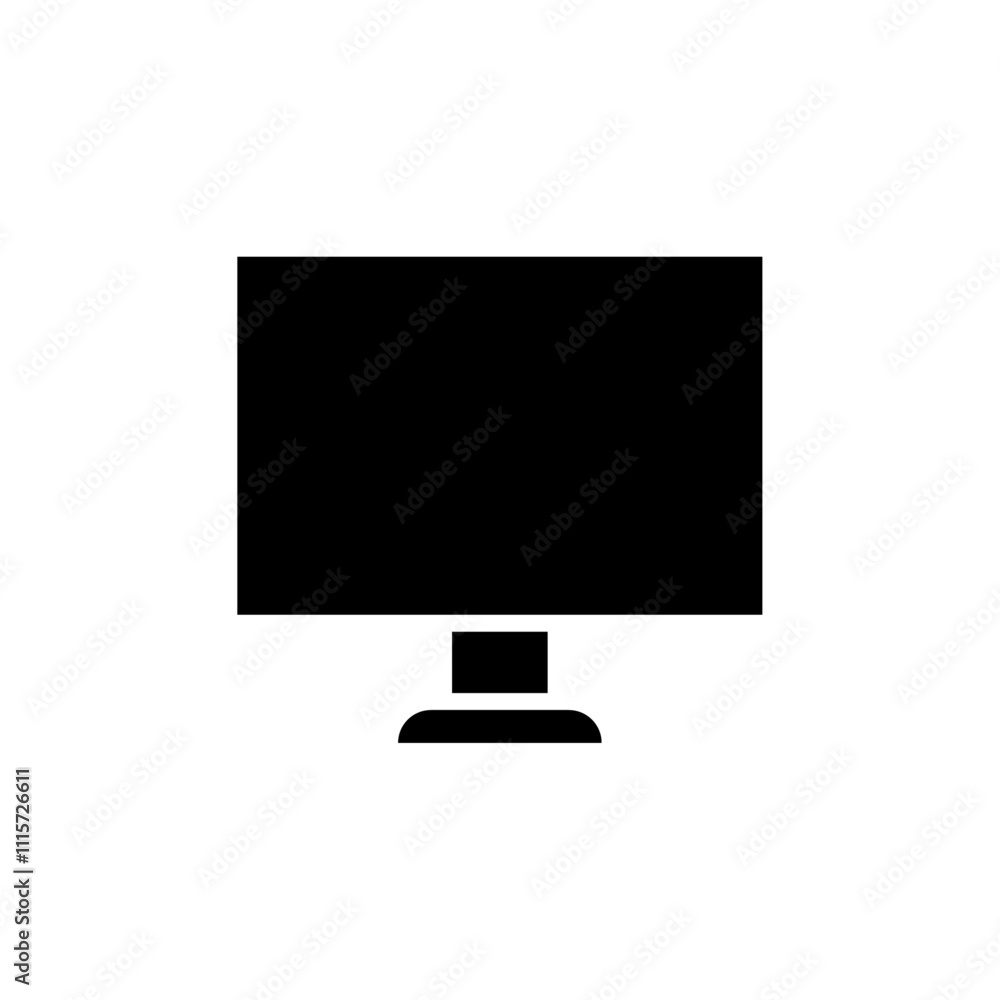Poster desktop icon web design in vector