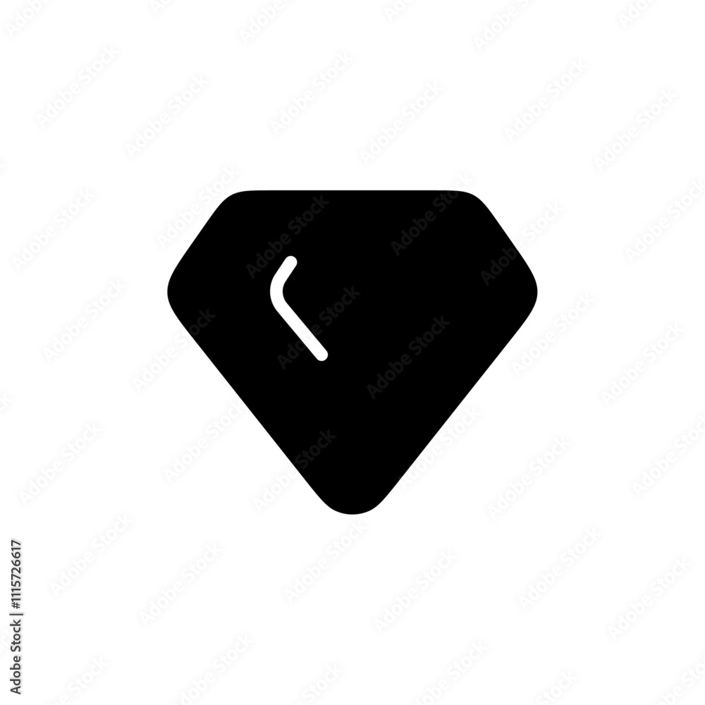 Poster Diamond icon web design in vector