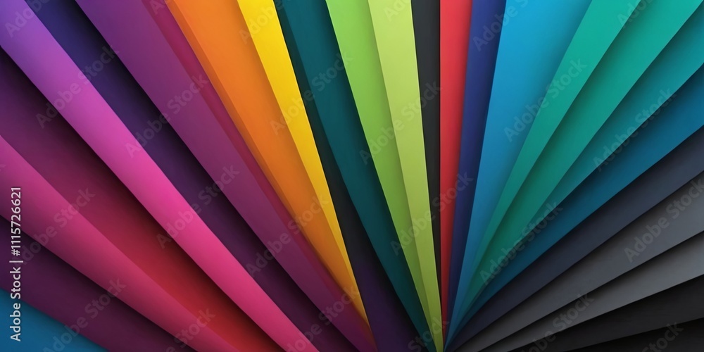 Aufkleber a colorful image of a rainbow with different colored stripes