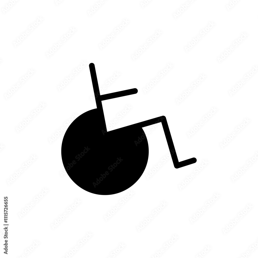 Poster Disable icon web design in vector