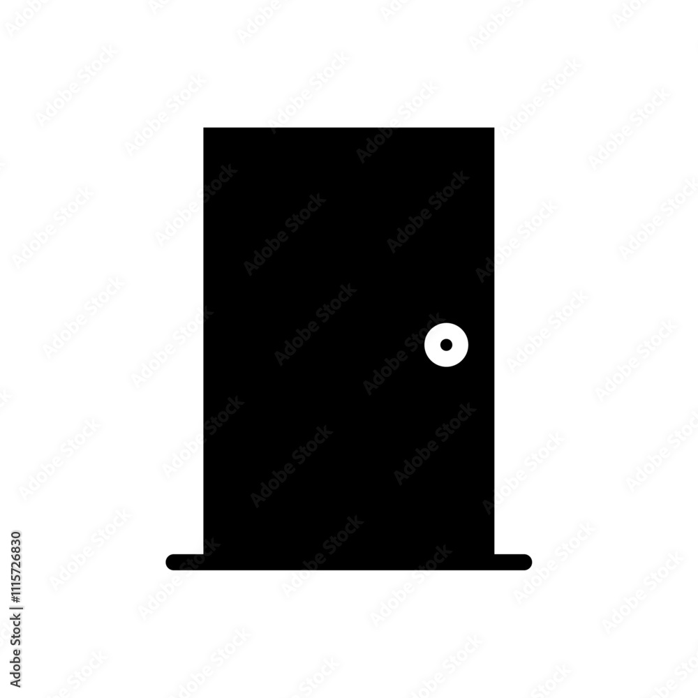 Poster door icon web design in vector