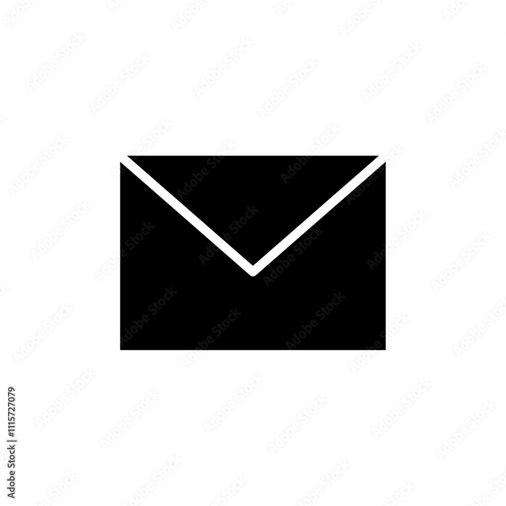 Poster email icon web design in vector